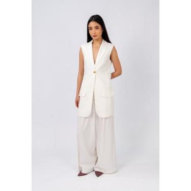 Imagem de Colete Social Alfaiataria Maxi Dolcetto Off - Be Carmell, PP, Off