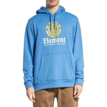 Imagem de Moletom Element Canguru Vertical Color WT23 Masculino Azul, M, Blue
