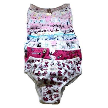 Imagem de Calcinha Infantil Estampada GG KIT 12 - Famy