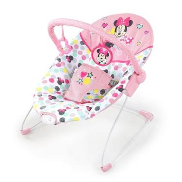 Imagem de Cadeira descanso bebê vibratória minnie bright starts até 9kg menina d