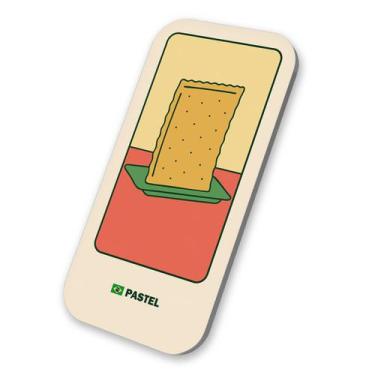 Imagem de Imã Comida Típica Pastel De Feira Brasil 3x6cm De Metal - M-Planner