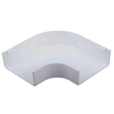 Imagem de Cotovelo Plano 90 graus  Dexson DXN11043 para Canaleta 20x12mm Extensões de Cabeamento Branco Steck