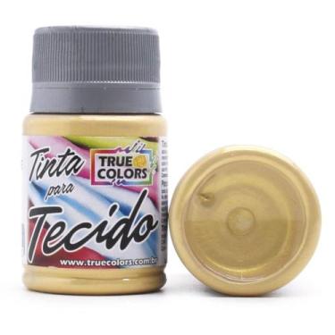 Imagem de Tinta para Tecido Cintilante True Colors - 37ml, 1087 CHAMPANHE
