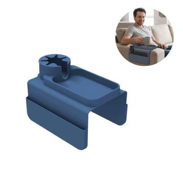 Imagem de Porta Copos Para Sofá Em Silicone Organizador De Braço Com Bandeja - g