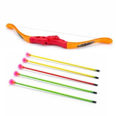 Imagem de Arco Em Flexa Infantil Com Flechas Em Ventosa Cor:Vermelho - 99Toys, V