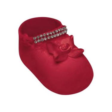 Imagem de Meia Sapatilha Meia Spatinho Bebê Recém Nascido Com Strass RN 0 a 5 Me