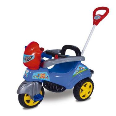 Imagem de Triciclo Maral Baby City M Patrol Passeio com Haste Direcionável e Ped