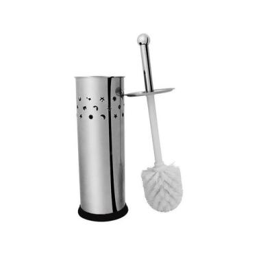 Imagem de Escova Sanitária Com Suporte Em Aço Inox Prata Hauskraft - WESTERN
