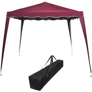 Imagem de Tenda Gazebo Articulada Base 3x3 m Barraca Praia Sanfonada Dobrável Alumínio com Bolsa