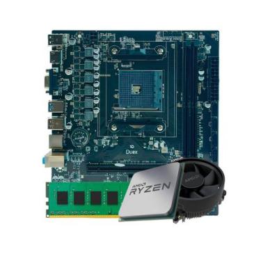 Imagem de Kit upgrade ryzen 3 3200g oem + cooler amd + placa a320 + ddr4 8gb - T