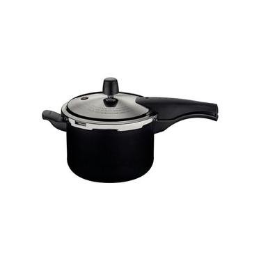 Imagem de Panela De Pressão Effect Alumínio Revestimento Antiaderente 20 Cm 4,5 L Preto - Tramontina 20591420