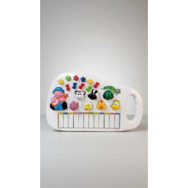 Imagem de Teclado Piano Musical Infantil com Luzes e Sons - Congratulations Stor