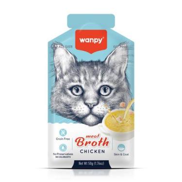 Imagem de Truly Wanpy Petisco Sopa para Gatos Sabor Frango 50g