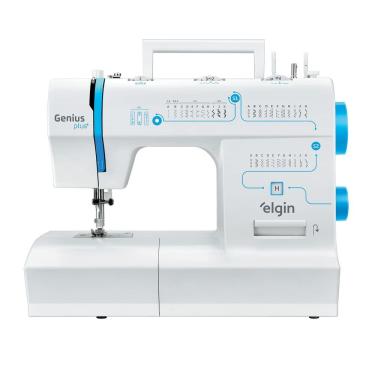 Imagem de Máquina de Costura Elgin Genius Plus JX-4035 Braço Livre 31 Pontos LED Portátil 220V