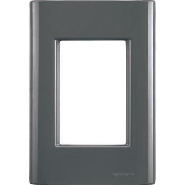 Imagem de Placa 3 Postos 4x2 Tramontina Giz Grafite