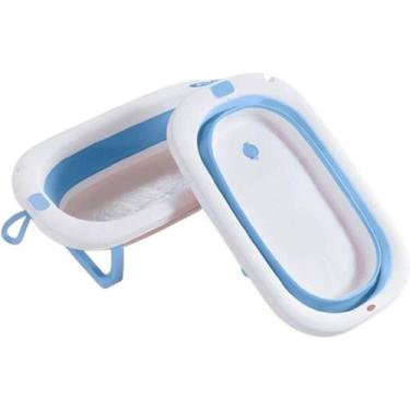 Imagem de Banheira Para Bebê Retrátil 30l 74x45x16cm Azul - BENE CASA
