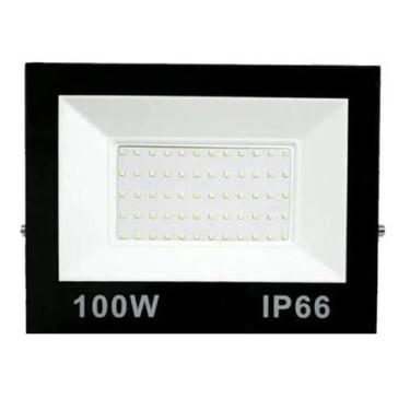 Imagem de Refletor Led Prova Dágua 100W Holofote Bivolt Ip66 Frio Casa - Aaa Top