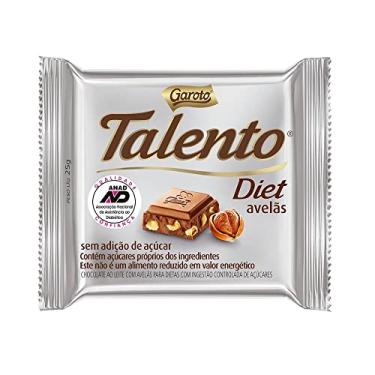 Imagem de Chocolate Diet Com Avelã Mini Talento 25g C/15un - Garoto