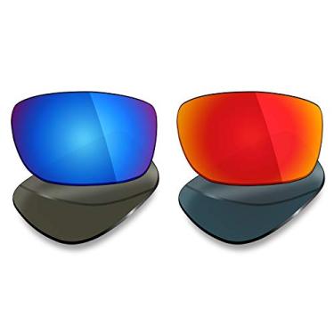 Imagem de 2 pares de lentes polarizadas de substituição da Mryok para óculos de sol Oakley Splinter – Opções
