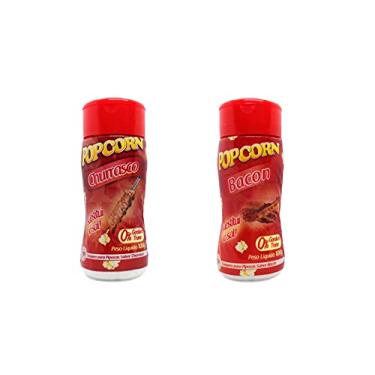 Imagem de Temperos P/ Pipoca Popcorn Cx 24 Frascos. 12 Churrasco - 12 Bacon