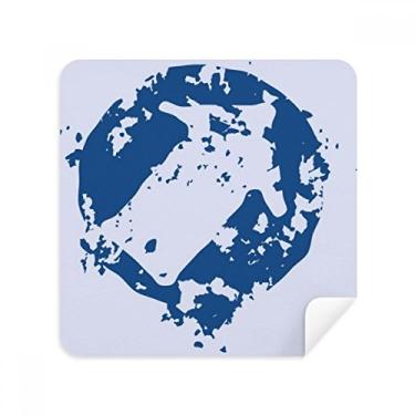 Imagem de Arrow Design simples, redondo, estampa de ilustração, óculos, tecido de camurça, pacote com 2