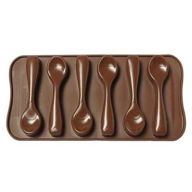Imagem de Forma Gelo Chocolate Silicone Colher - Assadeira Doce