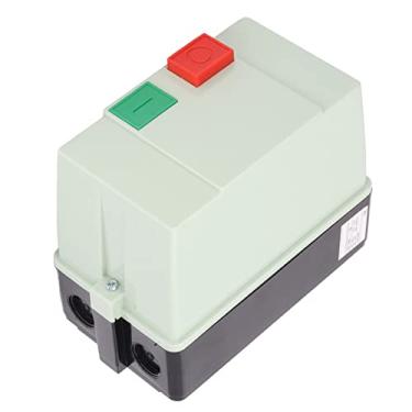 Imagem de Acionador magnético, 3 Pólos 110V Bobina 17 a 25A Interruptor Magnético, Controlador de partida magnético com botão de comutação para motor monofásico ou trifásico