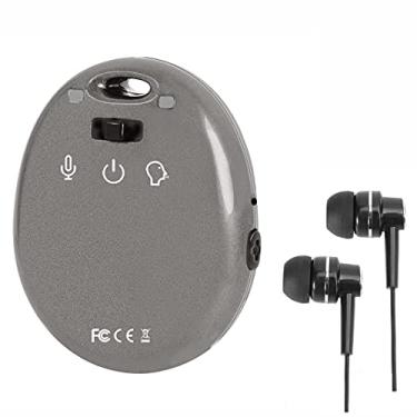 Imagem de Gravador de voz de chaveiro, gravador ativado por voz micro digital - pequeno 15 horas de gravação de voz e 10 horas de reprodução de música via fone de ouvido USB - gravador de áudio com redução de ruído + 8 GB de memória (cinza)