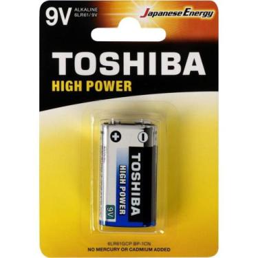 Imagem de Bateria Alcalina Toshiba 9V 6Lr61gcp Cartela Com 1 Unidade