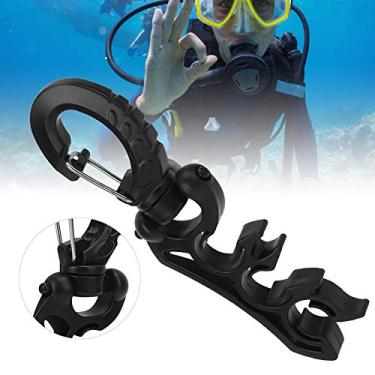 Imagem de Gancho de mangueira subaquático, gancho de clipe para tubo de mergulho, liberação rápida para equipamento de mergulho, acessório de mergulho ao ar livre (gancho de grampo de grampe)