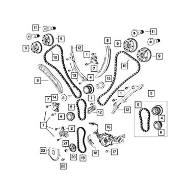 Imagem de Mopar – Corrente Temporizador Seconda – Peça # 5184352AF