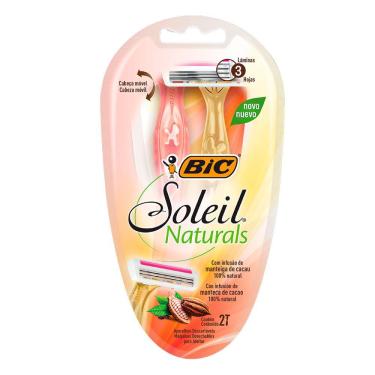 Imagem de Aparelho de Depilação Bic Soleil Naturals Descartável 2 Unidades