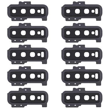 Imagem de For for galaxy S10+ 10pcs Camera Lens Cover (Black)