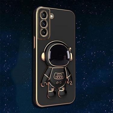 Imagem de Capa de telefone para suporte de astronauta 3d para samsung galaxy a22 a52 a33 a53 s22 ultra note20 s21 plus s20 fe capa de silicone, preta, para a53 5g