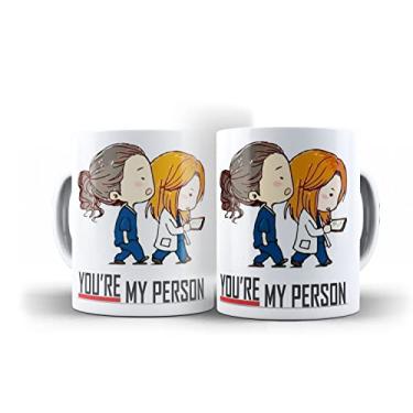 Imagem de Caneca You're My Person Grey's Anatomy Chibi