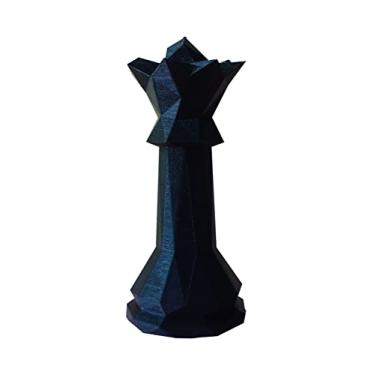 Imagem de Rainha - Peça Decorativa De Xadrez, Estatueta 13.5 Cm De Altura - Toque 3D Cor:Preto