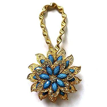 Imagem de peça cortina magnética tieback mola fio de aço em forma de flor fivela de cortina clipe suporte de janela acessórios, m, 1 peça