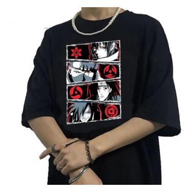 Imagem de Camiseta Masculina Estampa Dos Personagens Do Anime Naruto - Salve Cru