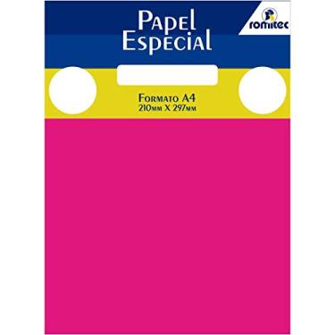 Imagem de Romitec Color Mais Papel A4 Pacote de 25 Folhas, Rosa (Pink), 120 g