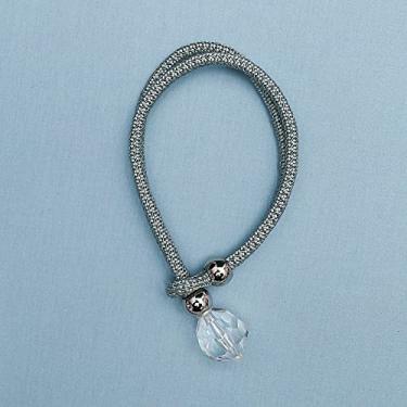 Imagem de Fivela magnética de alça de cortina de cristal sem instalação de perfuração fivela magnética de cortina simples fivela de corda de cânhamo fivela de cortina tiebacks, T3,4 pcs