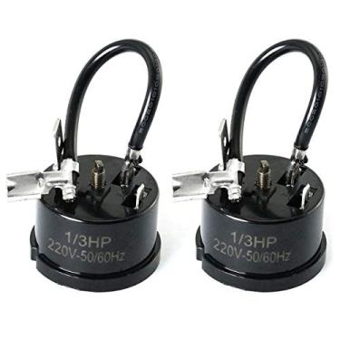 Imagem de ToToT 2 peças 1/3HP-250W protetor térmico de sobrecarga para refrigerador, peça de substituição para mini geladeira, centro de vinho e refrigerador de bebidas