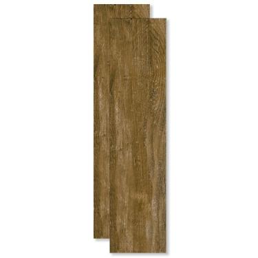 Imagem de Porcelanato Acet Borda Reta Mirage Hard Marrom 25x104cm