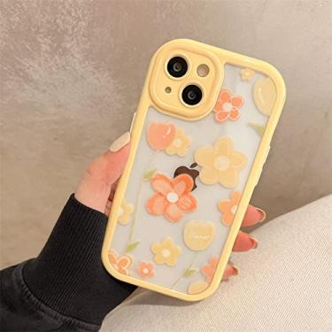 Imagem de Pintura a óleo em aquarela Art Geometry Capa de telefone para iPhone 13 12 11 Pro Max XR XS Max Soft Shockproof Bumper Clear Back Cover, T15, para iPhone 13