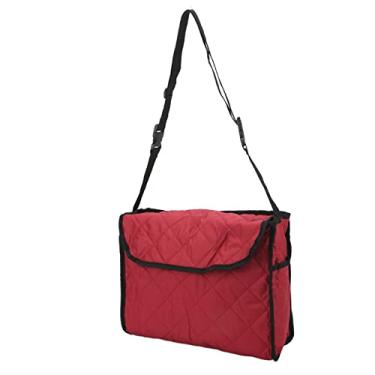 Imagem de Mochila para cadeira de rodas, bolsa para cadeira de rodas para pendurar nas costas, bolsa organizadora de cadeira de rodas para cadeiras de rodas e andadores (vermelho)