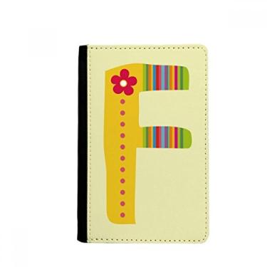 Imagem de Carteira com estampa de flor do alfabeto Fofo, porta-passaporte, Notecase Burse