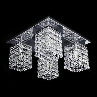 Imagem de Lustre Cristal Legitimo Plafon Quadrado 30X30X15Cm - Jp/Toyota/30