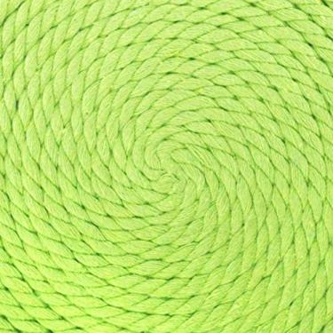 Imagem de Corda de algodão trançado natural West Coast Paracord – Corda artesanal – Corda tripla super macia e forte para esportes, decoração, artesanato, macramê, uso interno (1/4 polegada x 1,8 m, verde limão)