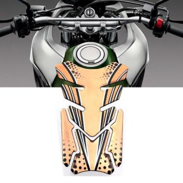 Imagem de Adesivo Protetor De Tanque Tank Pad Para Moto Universal Dourado - Race