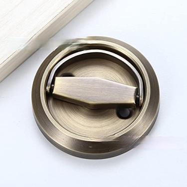 Imagem de Puxadores de fechadura de porta escondidos Puxadores de gaveta de aço inoxidável Puxadores de móveis Puxadores para armários e gavetas Puxadores de guarda-roupa, bronze verde