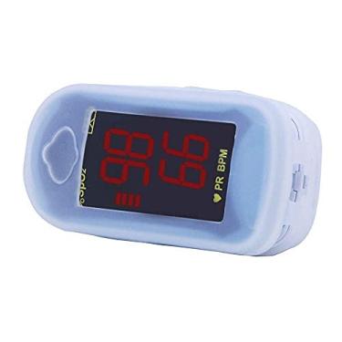 Imagem de Oxímetro De Pulso Para Dedo G-Tech LED Azul + Estojo + Cordão + 02 Pilhas AAA